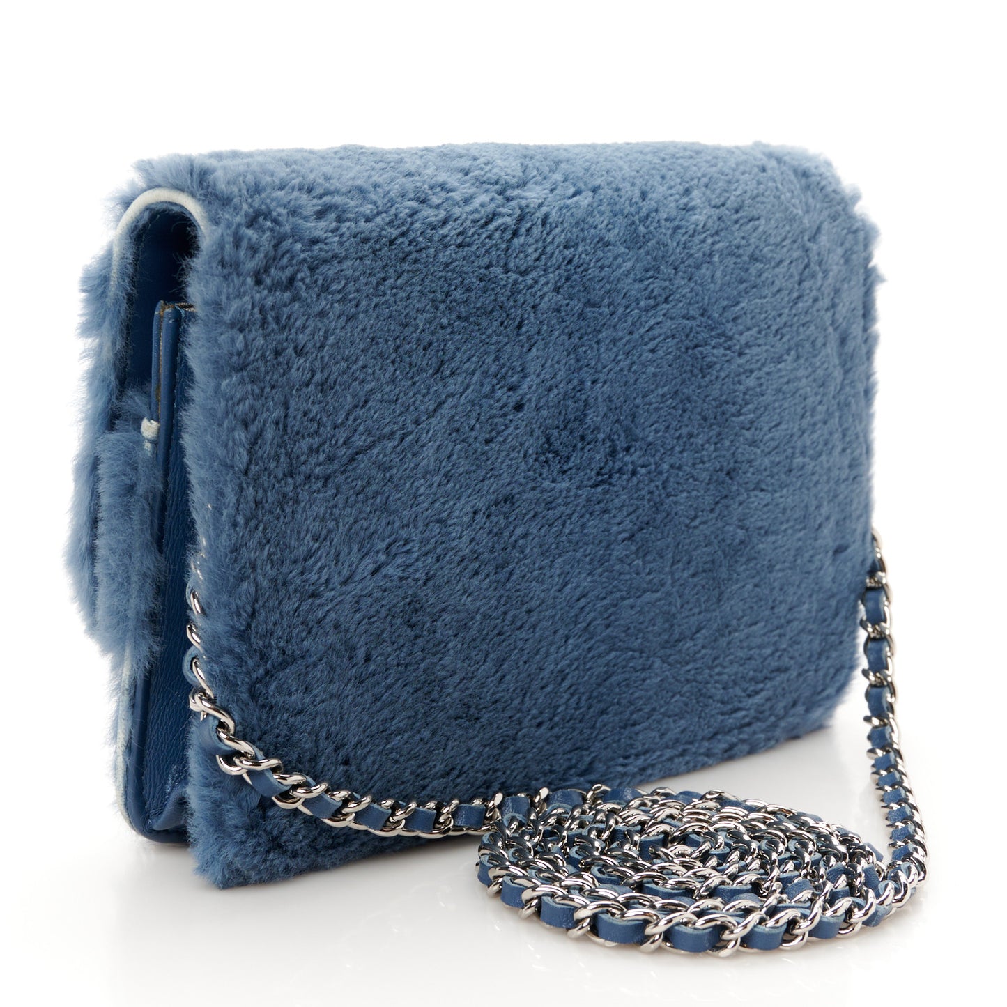 Rabbit Fur Wallet On Chain WOC Blue
