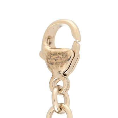 Chanel Crystal Enamel Pearl CC Bracelet Black Gold 4 of 5