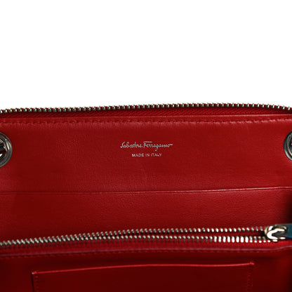 Salvatore Ferragamo Velvet Quilted Gancini Wallet on Chain 10 of 12