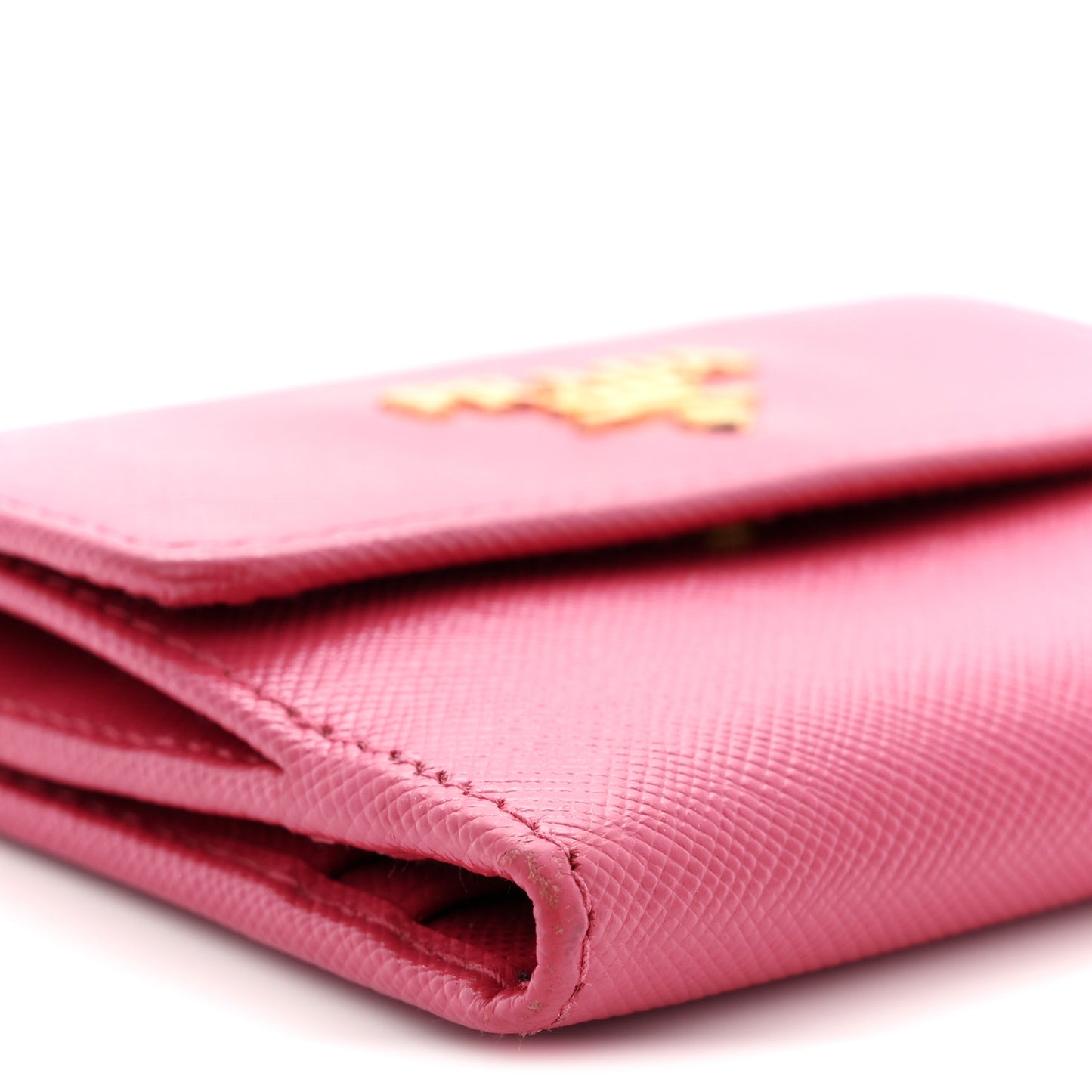 Saffiano Compact Wallet Pink