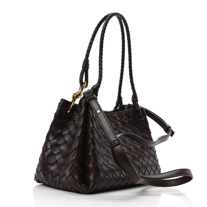 Bottega Veneta Nappa Intrecciato Small Parachute Shoulder Bag Barolo 3 of 9