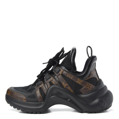 Louis Vuitton Calfskin Patent Monogram LV Archlight Sneakers 40 Black 1 of 9