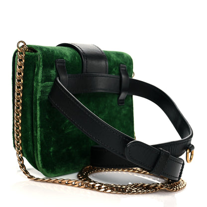 Prada Velvet City Calfskin Cahier Belt Bag Alloro Black 3 of 9