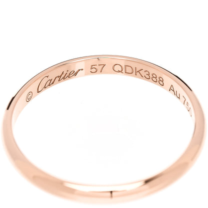 Cartier 18K Pink Gold 2.5mm 1895 Wedding Band Ring 57 8 4 of 5