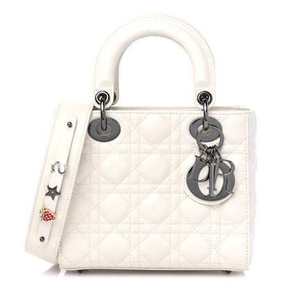 Christian Dior Lambskin Cannage Small My ABCDior Lady Dior White 1 of 8