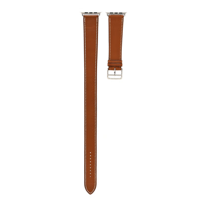 Hermes Barenia 34mm Apple Watch Double Tour Band Fauve 1 of 6