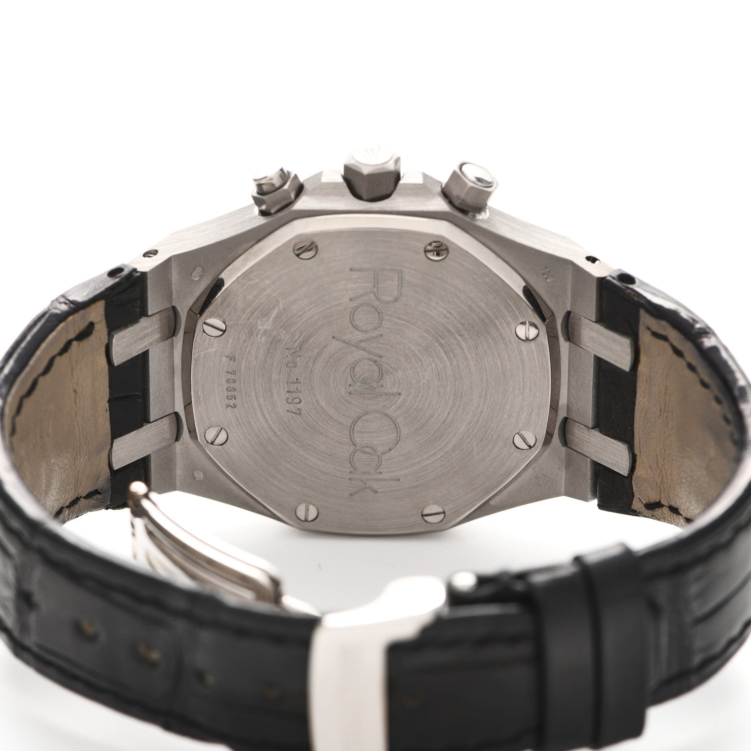 Audemars Piguet 18K White Gold Alligator 39mm Royal Oak Automatic Watch 26022BC.OO.D002CR.01 4 of 7