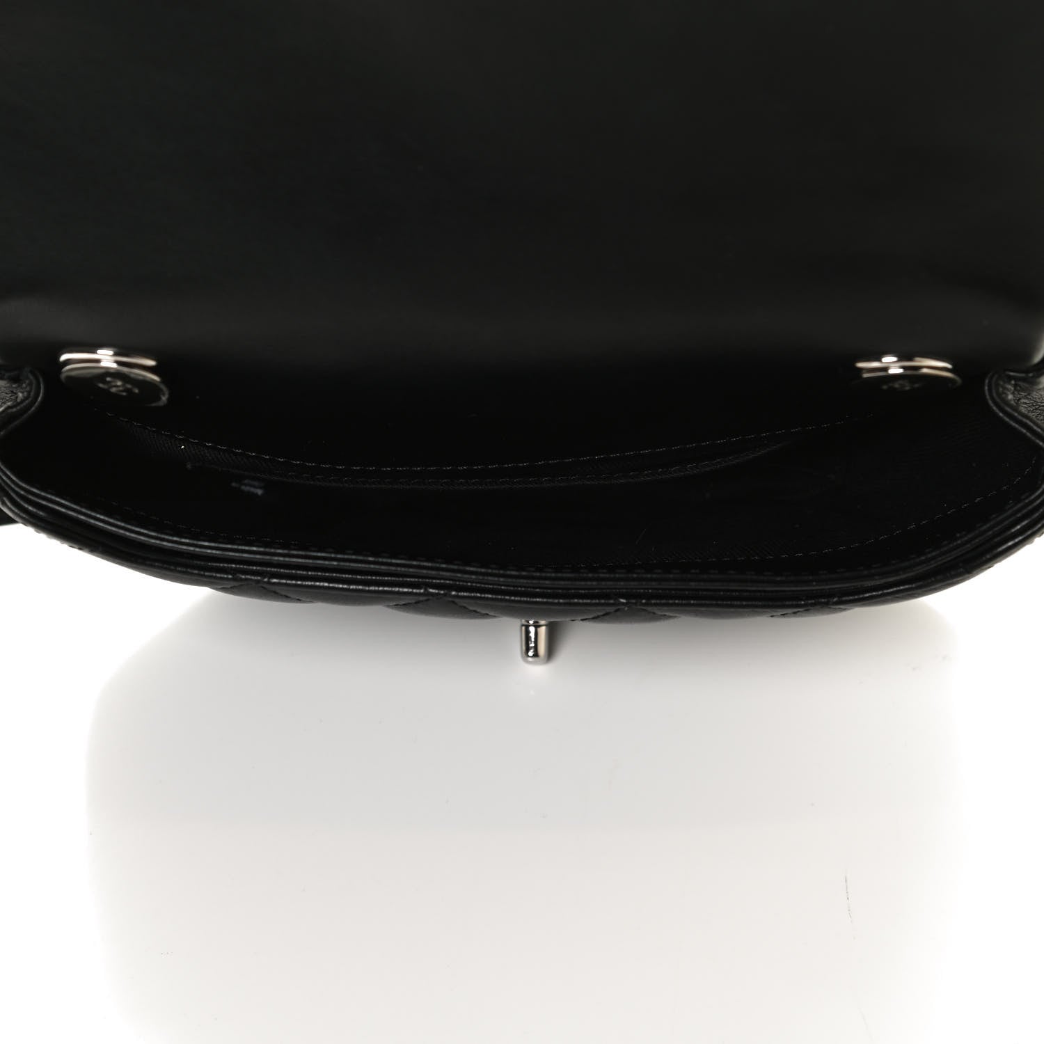 Chanel Calfskin Quilted CC Uniform Flap Belt Bag Black 5 of 15