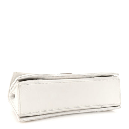 Balenciaga Crushed Calfskin Quilted Small Crush Chain Bag Optic White 4 of 9
