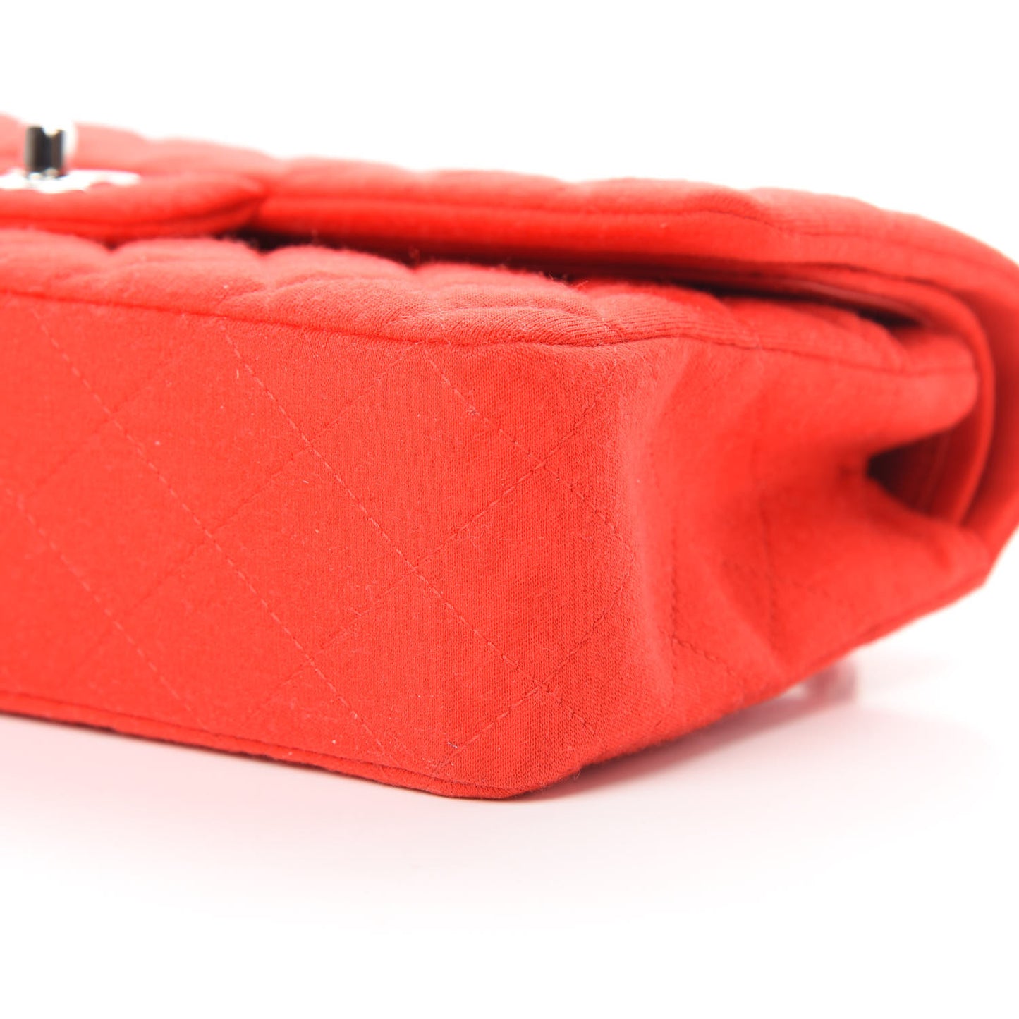 Jersey Quilted Medium Double Flap Red