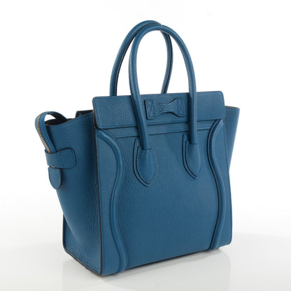 Celine Goatskin Micro Luggage Deepsea 3 of 8