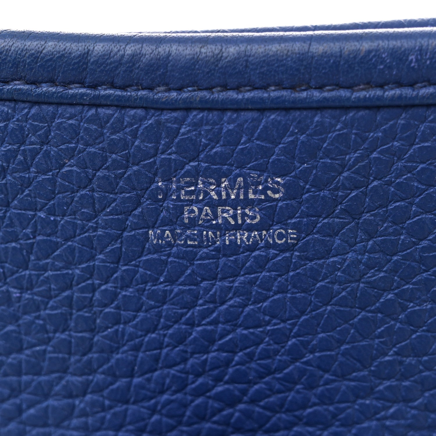 Hermes Taurillon Clemence Evelyne III GM Bleu Electrique 6 of 10
