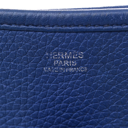Hermes Taurillon Clemence Evelyne III GM Bleu Electrique 6 of 10