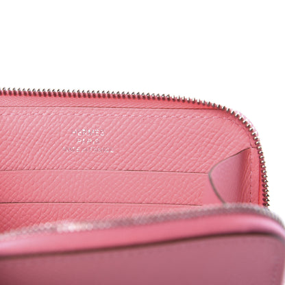 Hermes Epsom Azap Mini Wallet Rose Confetti 7 of 8