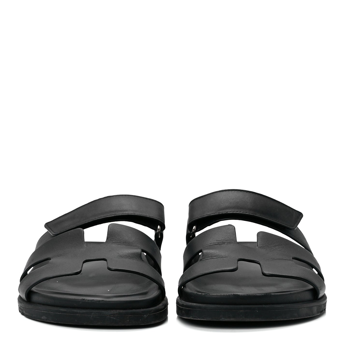 Calfskin Womens Chypre Sandals 40.5 Black