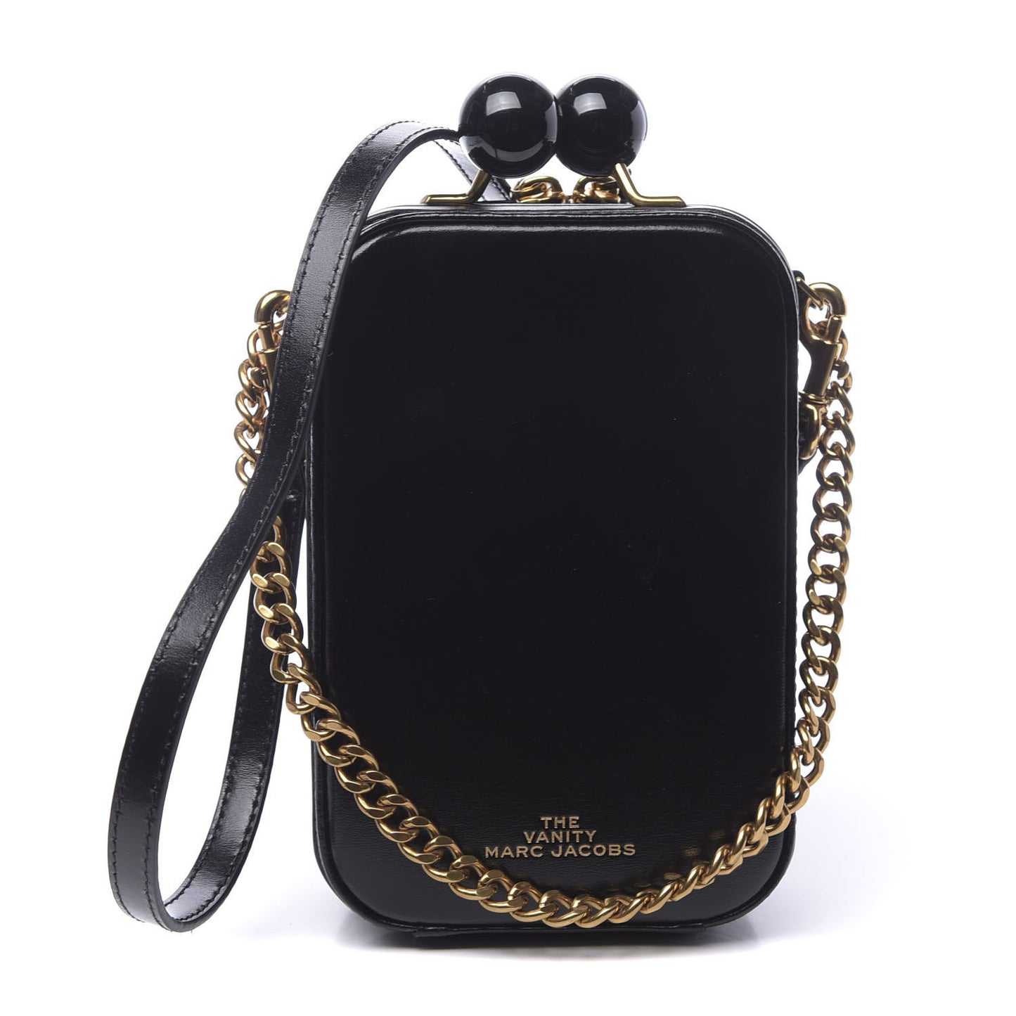 Smooth Calfskin The Vanity Crossbody Bag Black