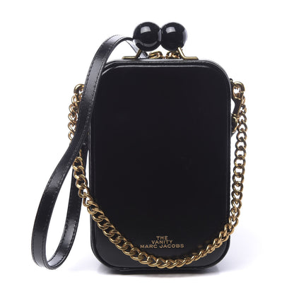 Marc Jacobs Smooth Calfskin The Vanity Crossbody Bag Black 1 of 11
