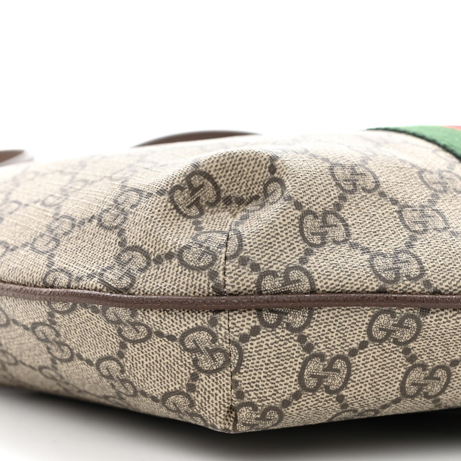 Gucci GG Supreme Monogram Web Small Ophidia Half Moon Hobo Brown 9 of 11