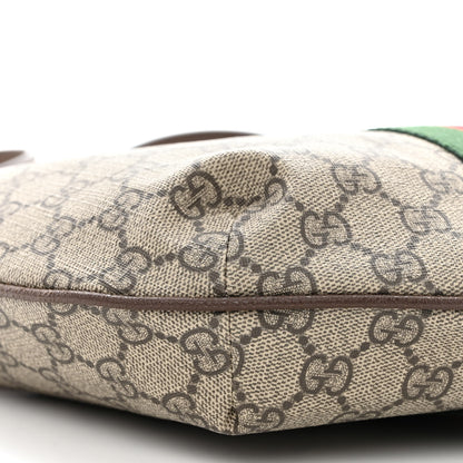Gucci GG Supreme Monogram Web Small Ophidia Half Moon Hobo Brown 9 of 11