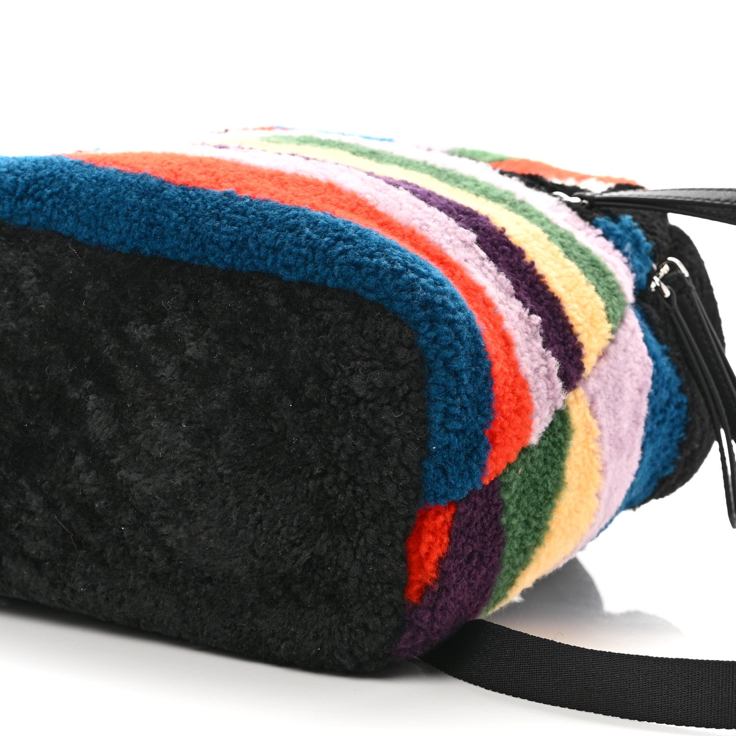 Fendi Shearling Monster Backpack Multicolor Black 10 of 10