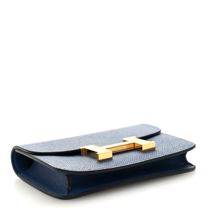 Hermes Epsom Constance Slim Wallet Deep Blue 5 of 7