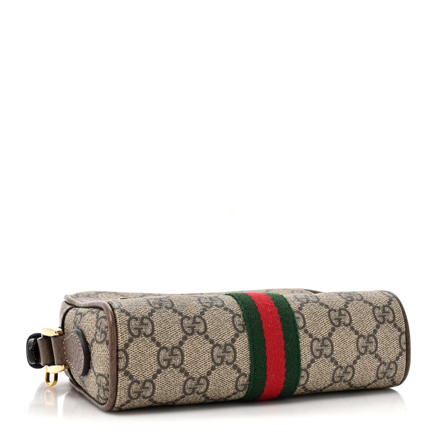 GG Supreme Monogram Web Mini Ophidia Shoulder Bag Brown