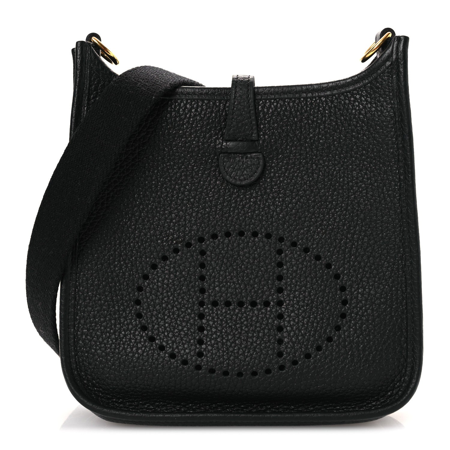 Hermes Taurillon Clemence Evelyne TPM Black 1 of 12