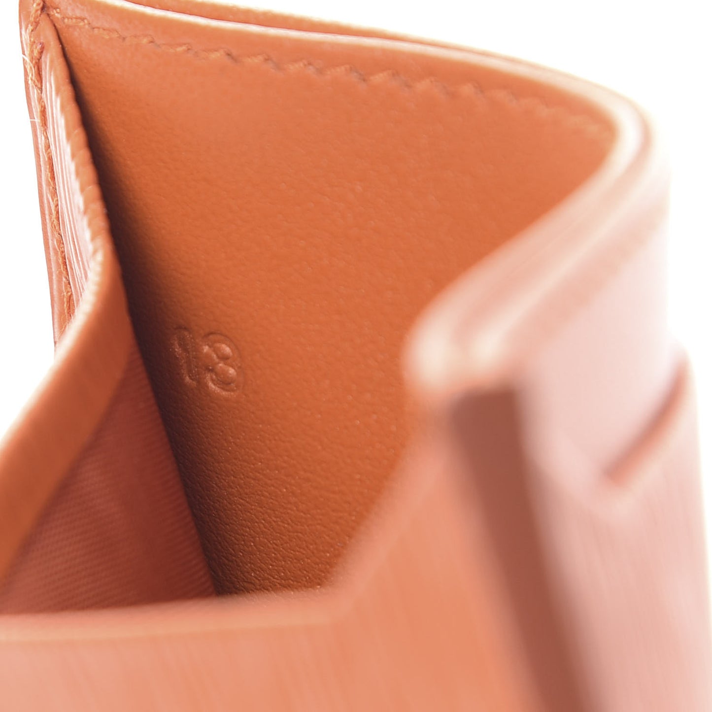 Vitello Move Metal Card Case Papaya