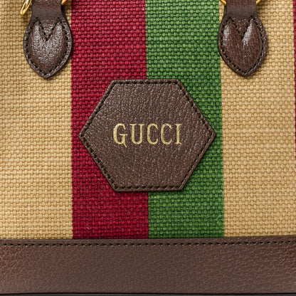 Gucci Canvas Marley Stripe 100 Centennial Music Mini 1955 Top Handle Bag Multicolor 7 of 10