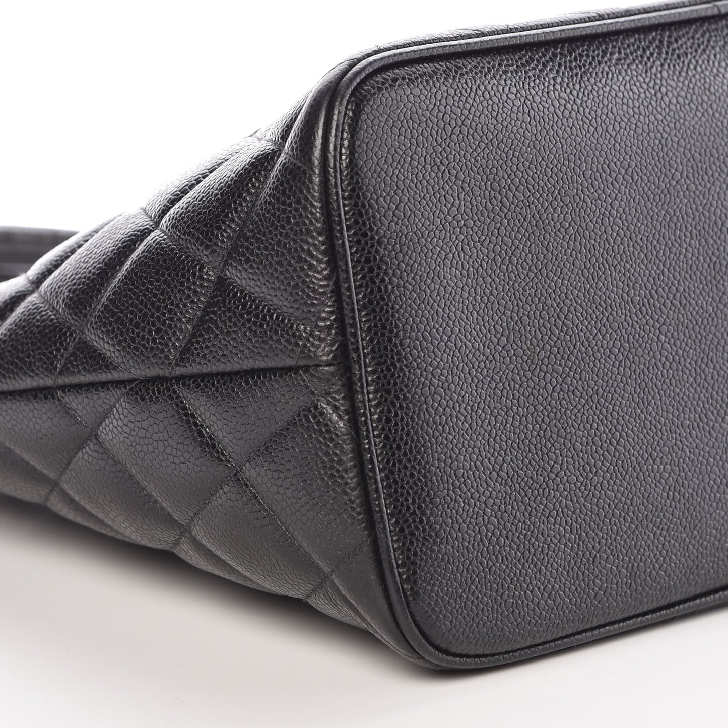 Caviar Quilted Medallion Tote Black