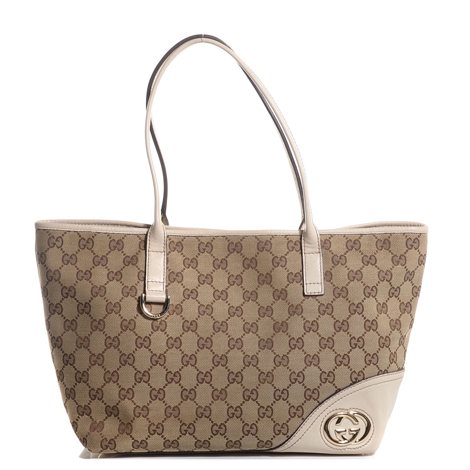 Gucci Monogram Medium New Britt Tote Off White 1 of 7