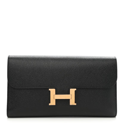 Hermes Epsom Constance Long Wallet Black 1 of 8