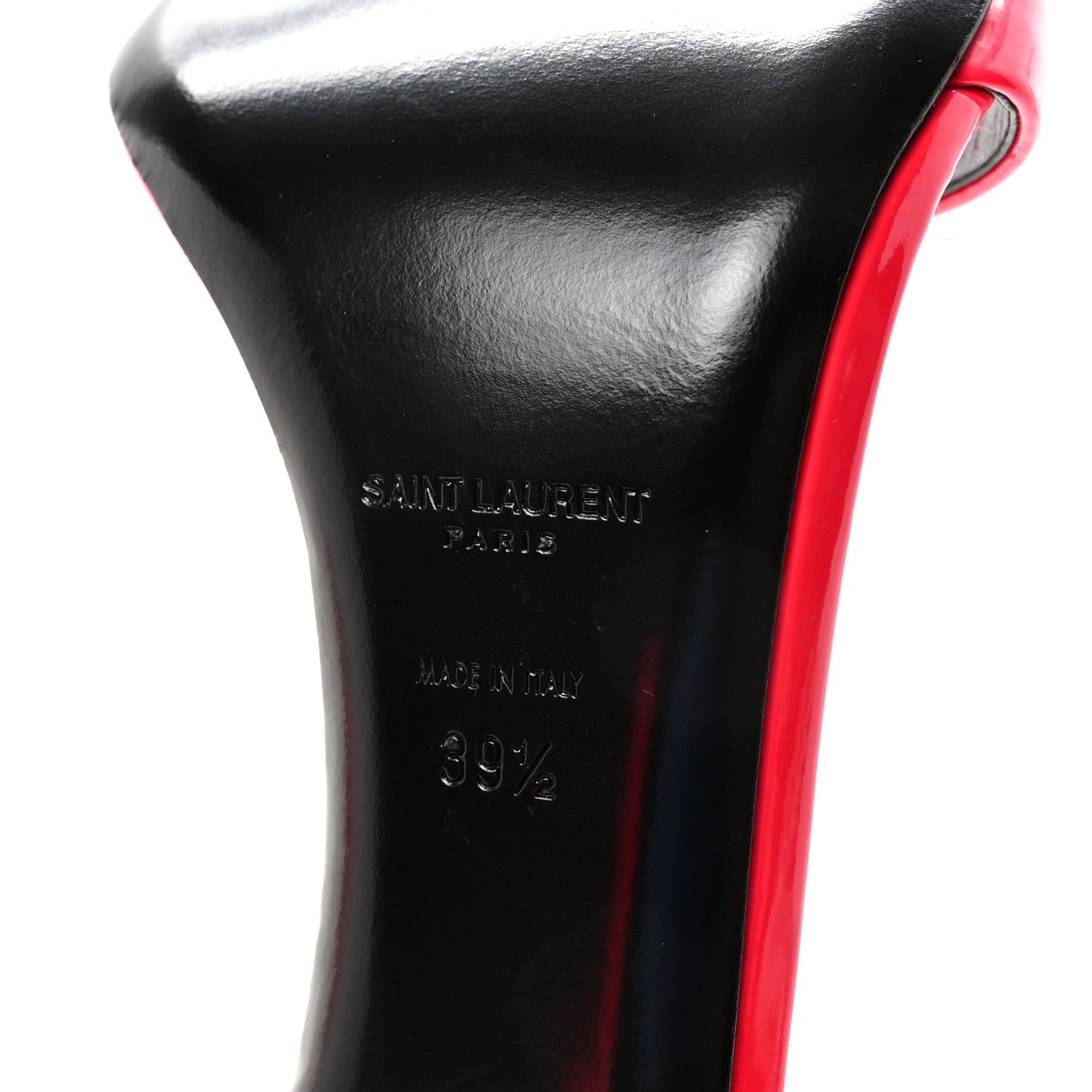 Saint Laurent Patent Calfskin Amber 105 Ankle Strap Sandals 39.5 Fuchsia Fluo 7 of 10