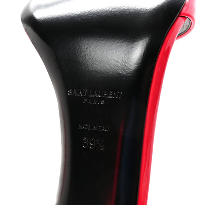 Saint Laurent Patent Calfskin Amber 105 Ankle Strap Sandals 39.5 Fuchsia Fluo 7 of 10