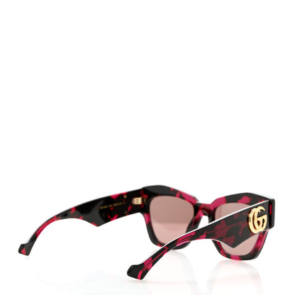 Gucci Acetate Square Frame Sunglasses GG1422S Pink Black 4 of 8