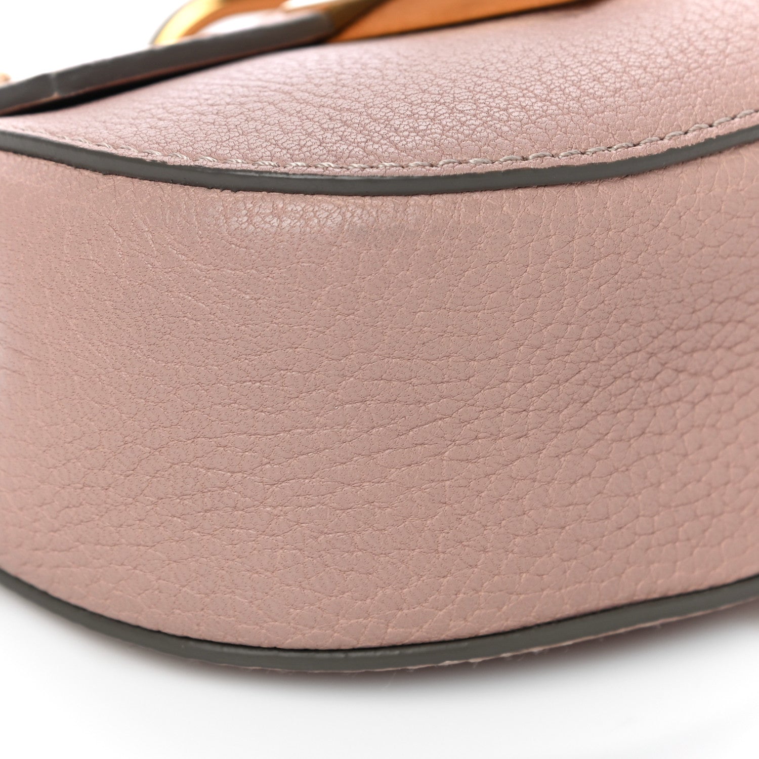 Chloe Grained Lambskin Mini Drew Shoulder Bag Cement Pink 9 of 14