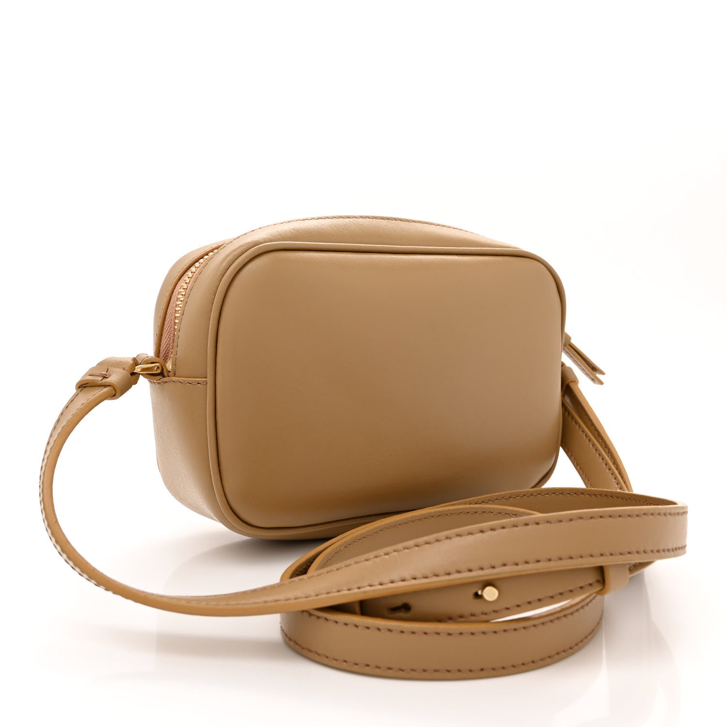 Salvatore Ferragamo Calfskin Vara Bow Camera Bag Beige 3 of 11