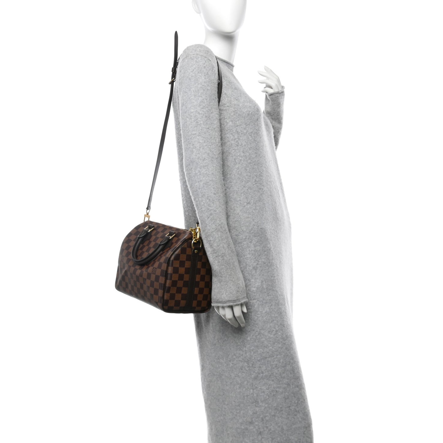 Damier Ebene Speedy Bandouliere 25