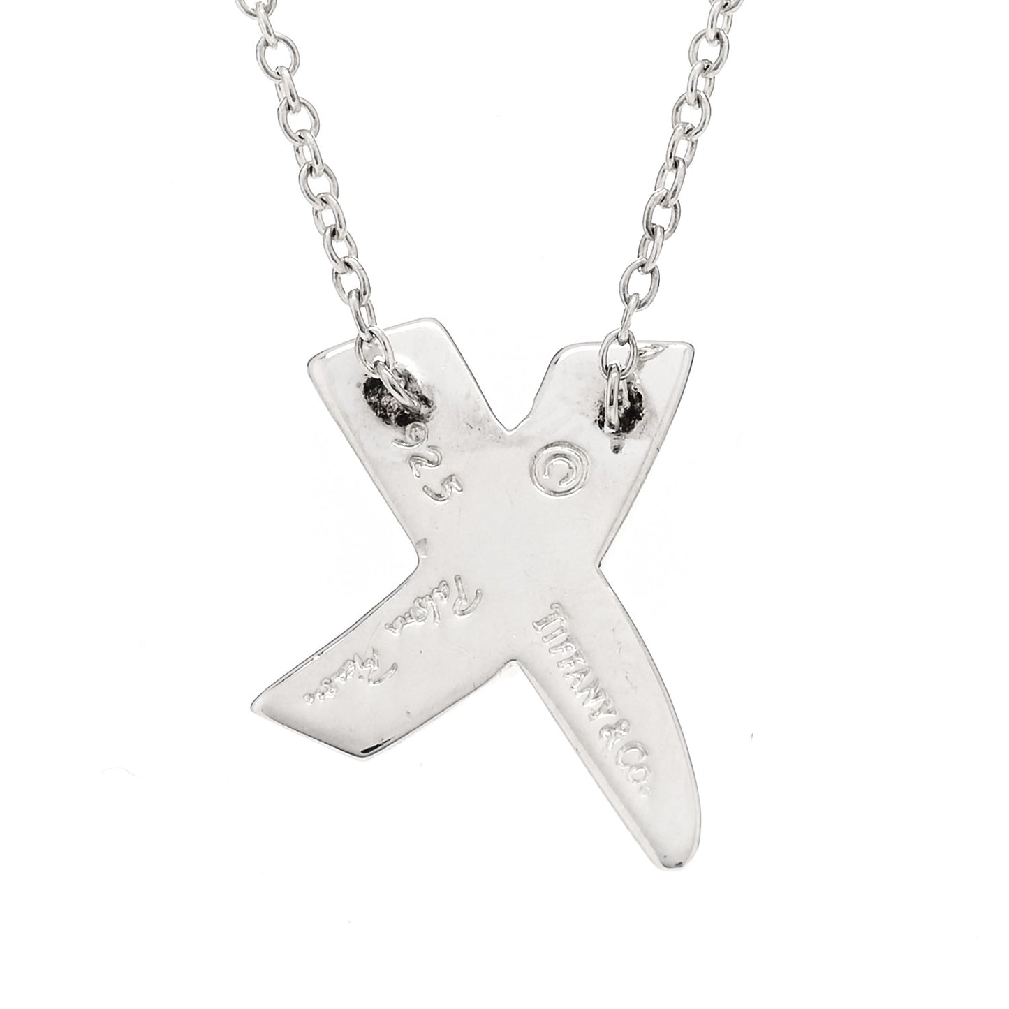 Sterling Silver Paloma Picasso Graffiti X Pendant Necklace