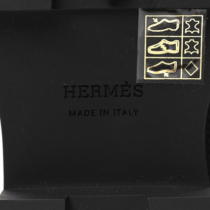 Hermes Goatskin Quilted Fuji Boots 38 Black 7 of 8