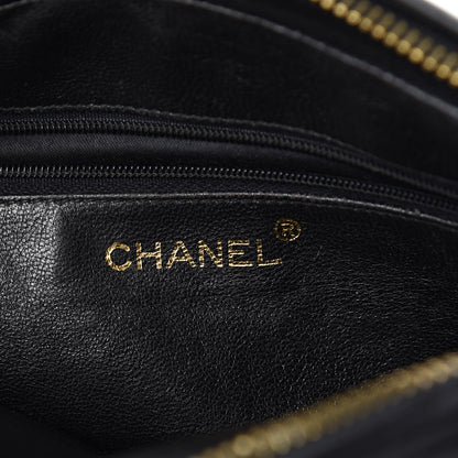 Chanel Lambskin Quilted CC Tassel Camera Case Black 6 of 13