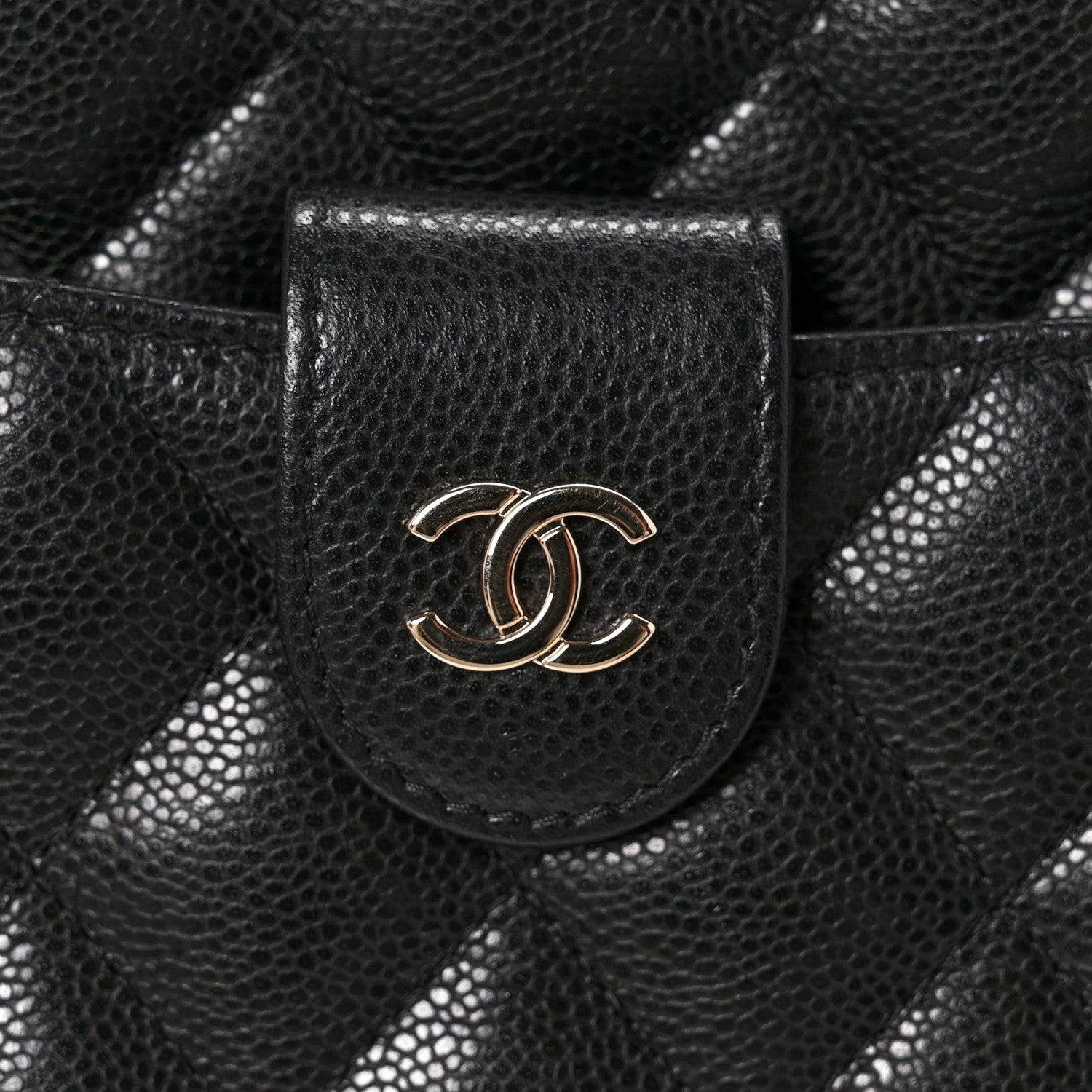 Chanel Caviar Quilted Chain Camera Bag Black 11 of 12