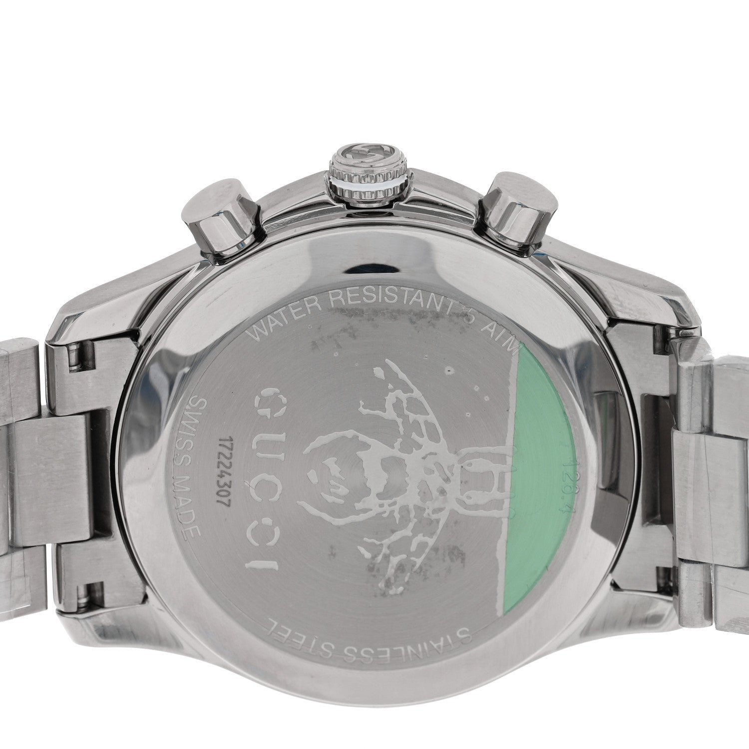 Gucci Stainless Steel 38mm G-Timeless Bee Chronograph Quartz Watch 4 of 5
