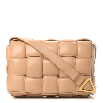Bottega Veneta Nappa Maxi Intreccio Padded Cassette Crossbody Bag Almond 1 of 18