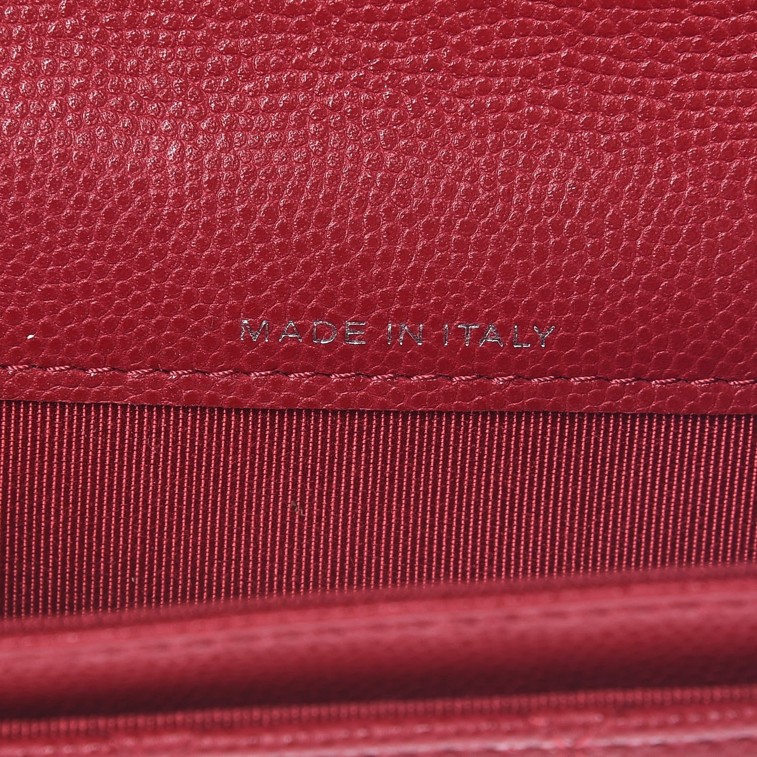Chanel Caviar Quilted Flap Card Holder Dark Red 7 of 9