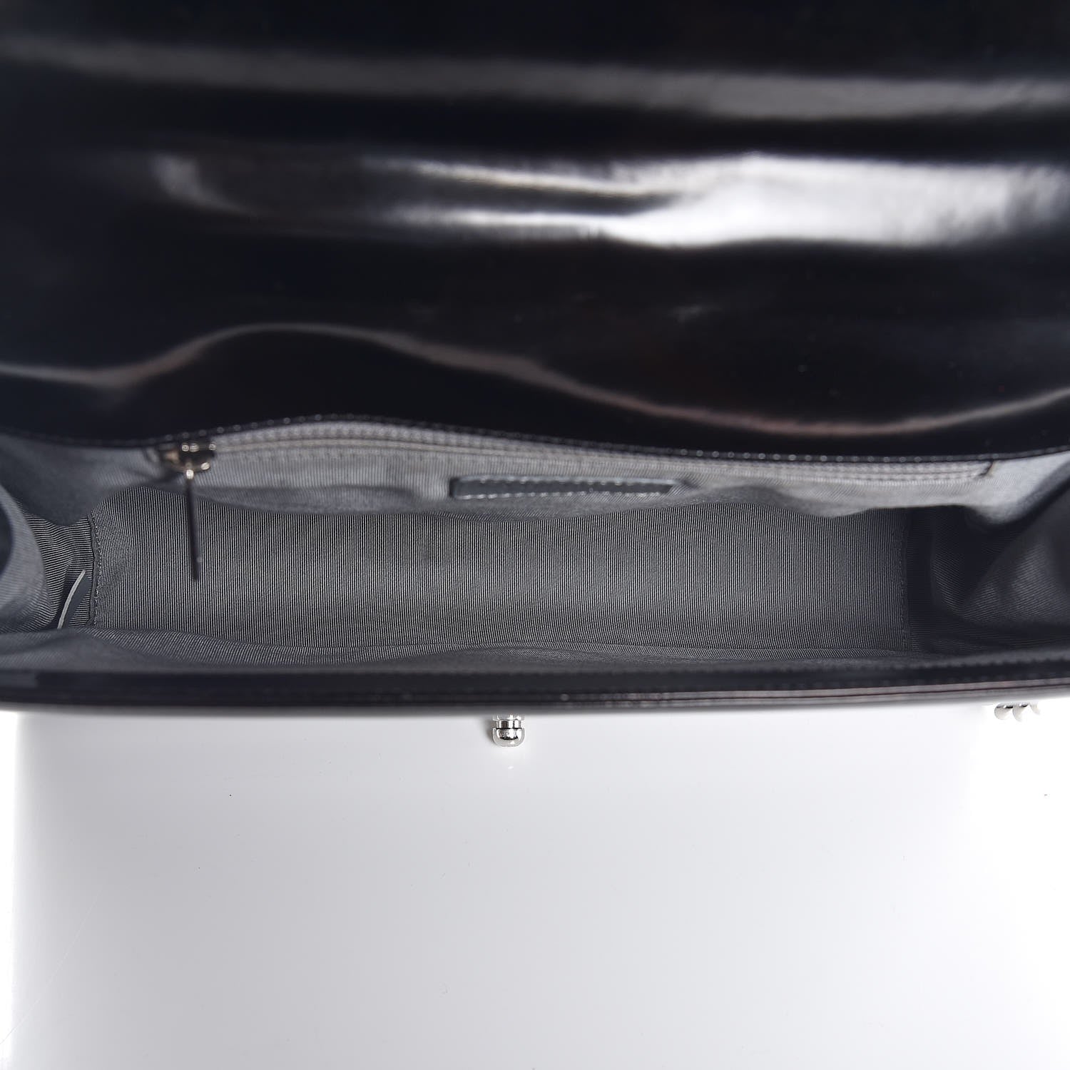 Chanel Glazed Calfskin Large Boy Flap Black 5 of 10