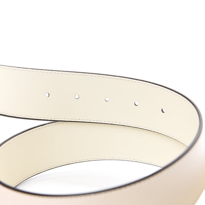 Gucci Calfskin Double G 40mm Belt 85 34 Mystic White 3 of 5