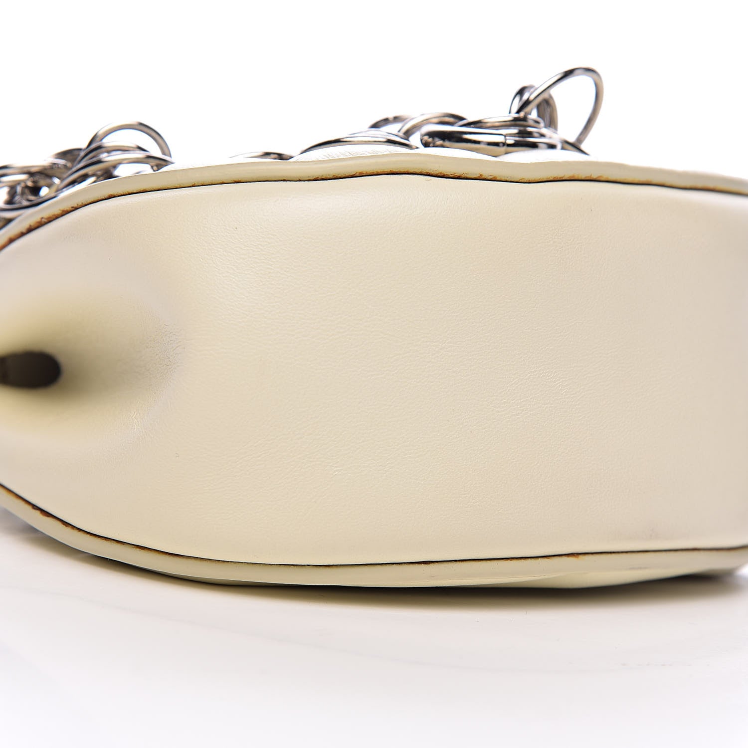 Chloe Calfskin Quilted Nano Drew Bijou Shoulder Bag White 9 of 11