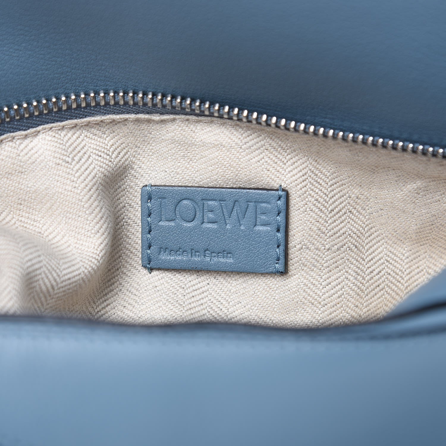 Loewe Calfskin Small Puzzle Bag Light Blue 6 of 10