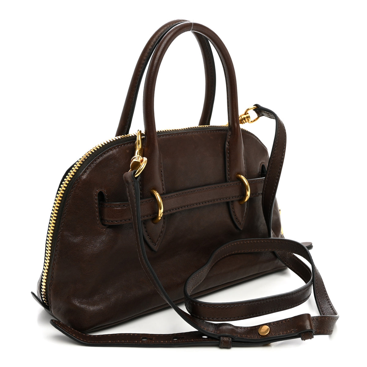 Miu Miu Nappa Aviator Small Aventure Bag Radica 3 of 9